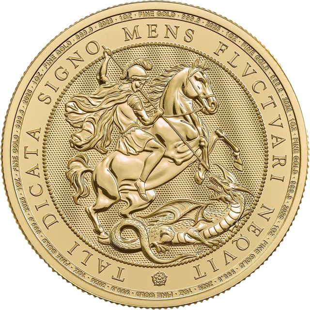 1oz Gold George & Dragon coin